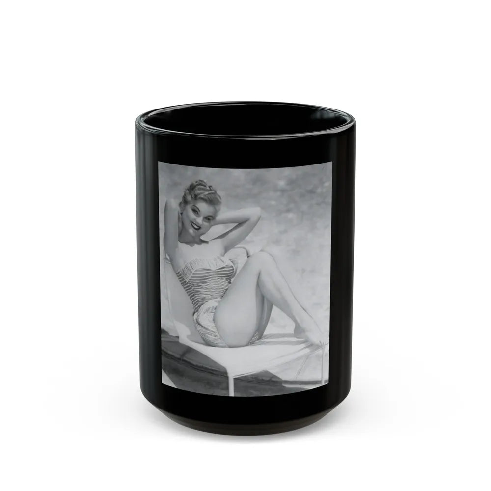 Debra Paget #31 (Vintage Female Icon) Black Coffee Mug-15oz-Go Mug Yourself