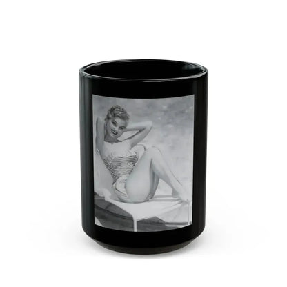 Debra Paget #31 (Vintage Female Icon) Black Coffee Mug 15oz - Go Mug Yourself