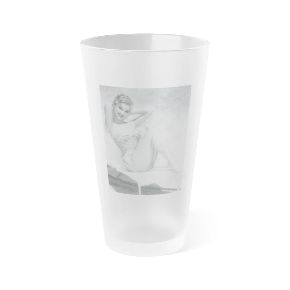 Debra Paget #31 (Vintage Female Icon) Frosted Pint Glass 16oz-16oz-Frosted-Go Mug Yourself