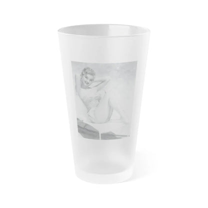 Debra Paget #31 (Vintage Female Icon) Frosted Pint Glass 16oz-16oz-Frosted-Go Mug Yourself