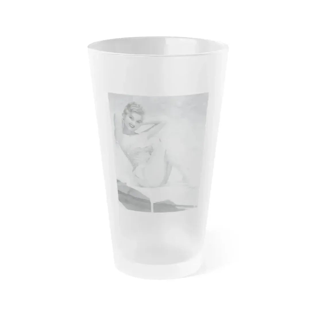 Debra Paget #31 (Vintage Female Icon) Frosted Pint Glass 16oz 16oz Frosted - Go Mug Yourself
