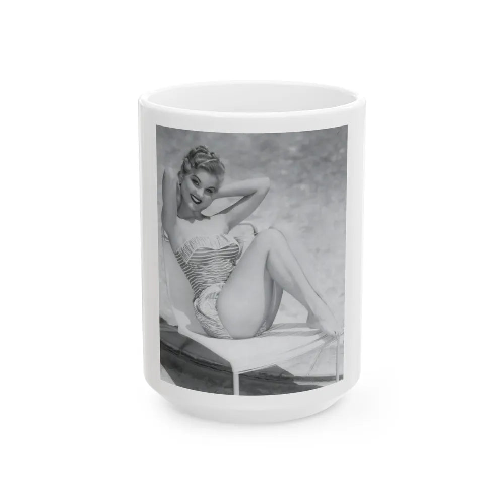 Debra Paget #31 (Vintage Female Icon) White Coffee Mug-15oz-Go Mug Yourself