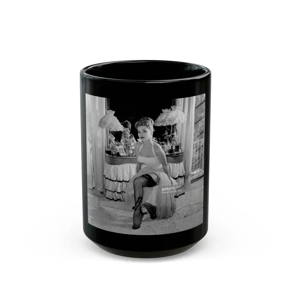 Debra Paget #310 (Vintage Female Icon) Black Coffee Mug 15oz - Go Mug Yourself