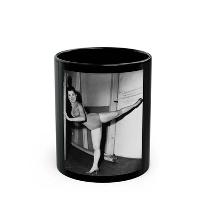 Debra Paget #316 (Vintage Female Icon) Black Coffee Mug-11oz-Go Mug Yourself