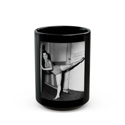 Debra Paget #316 (Vintage Female Icon) Black Coffee Mug-15oz-Go Mug Yourself