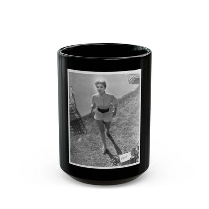 Debra Paget #317 (Vintage Female Icon) Black Coffee Mug-15oz-Go Mug Yourself