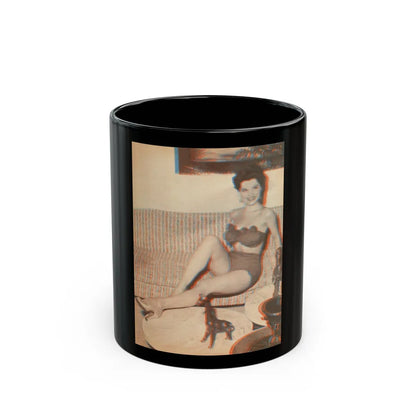 Debra Paget #325 (Vintage Female Icon) Black Coffee Mug-11oz-Go Mug Yourself