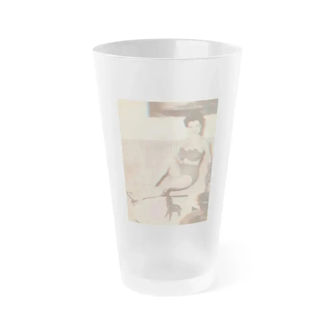 Debra Paget #325 (Vintage Female Icon) Frosted Pint Glass 16oz 16oz Frosted - Go Mug Yourself