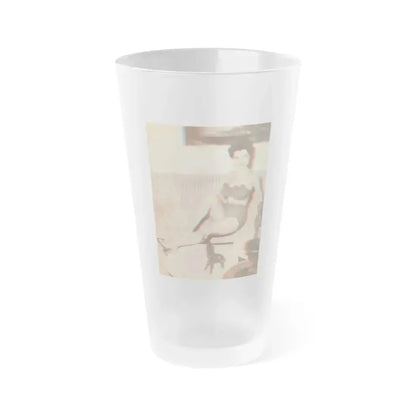 Debra Paget #325 (Vintage Female Icon) Frosted Pint Glass 16oz 16oz Frosted - Go Mug Yourself