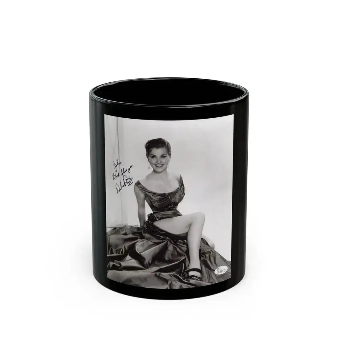 Debra Paget #339 (Vintage Female Icon) Black Coffee Mug 11oz - Go Mug Yourself