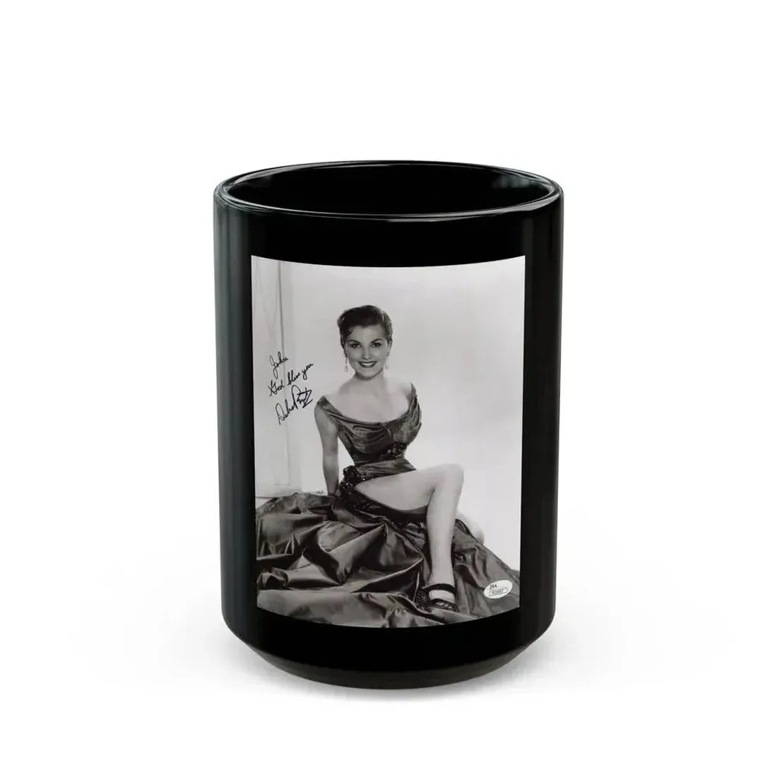 Debra Paget #339 (Vintage Female Icon) Black Coffee Mug 15oz - Go Mug Yourself