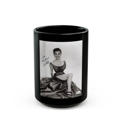 Debra Paget #339 (Vintage Female Icon) Black Coffee Mug 15oz - Go Mug Yourself