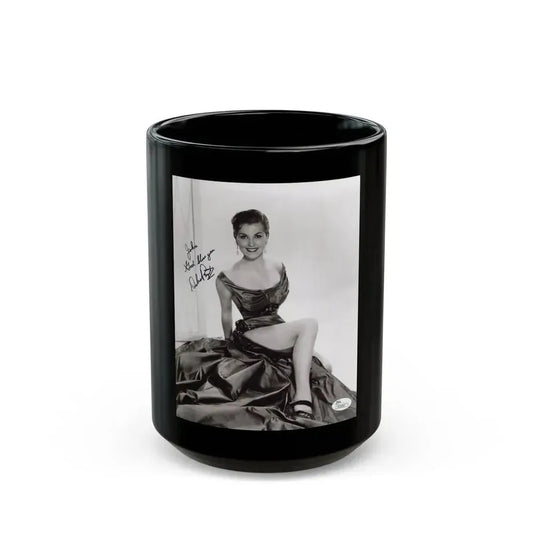 Debra Paget #339 (Vintage Female Icon) Black Coffee Mug 15oz - Go Mug Yourself