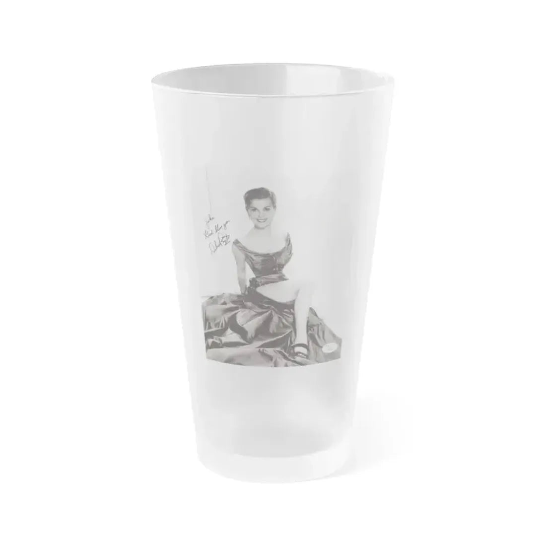 Debra Paget #339 (Vintage Female Icon) Frosted Pint Glass 16oz 16oz Frosted - Go Mug Yourself