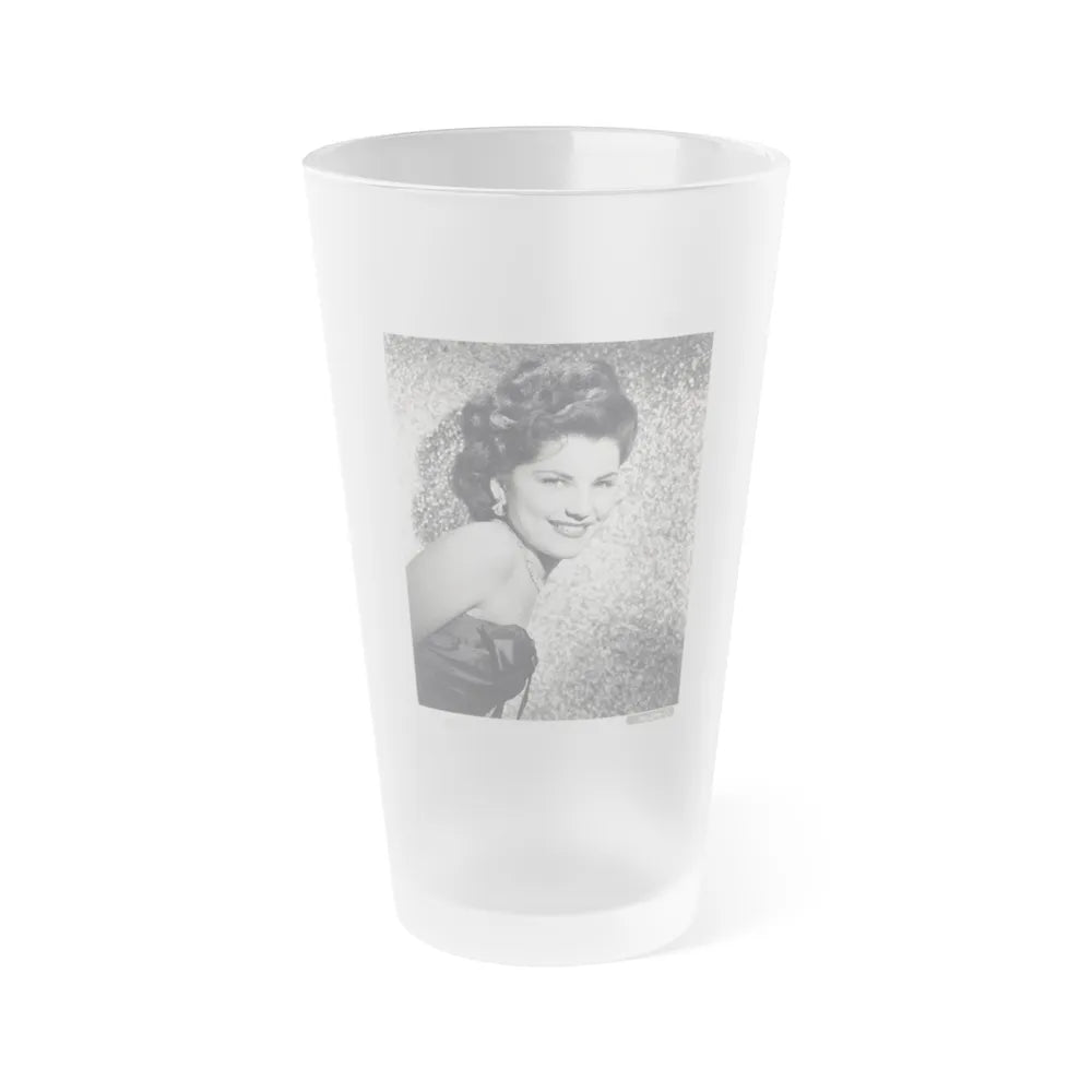 Debra Paget #343 (Vintage Female Icon) Frosted Pint Glass 16oz-16oz-Frosted-Go Mug Yourself