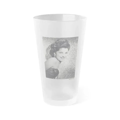 Debra Paget #343 (Vintage Female Icon) Frosted Pint Glass 16oz 16oz Frosted - Go Mug Yourself