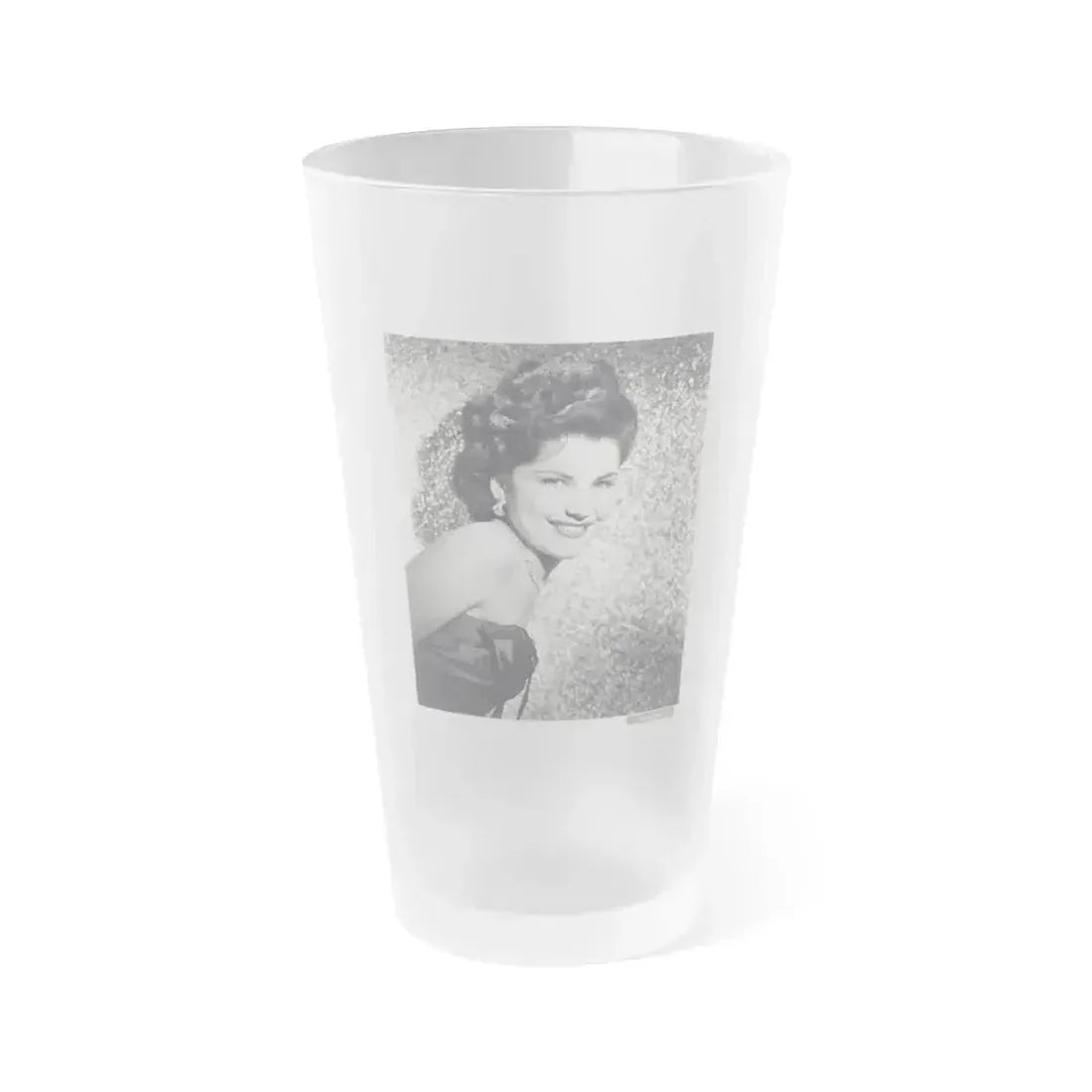 Debra Paget #343 (Vintage Female Icon) Frosted Pint Glass 16oz - Go Mug Yourself