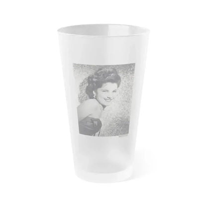 Debra Paget #343 (Vintage Female Icon) Frosted Pint Glass 16oz - Go Mug Yourself