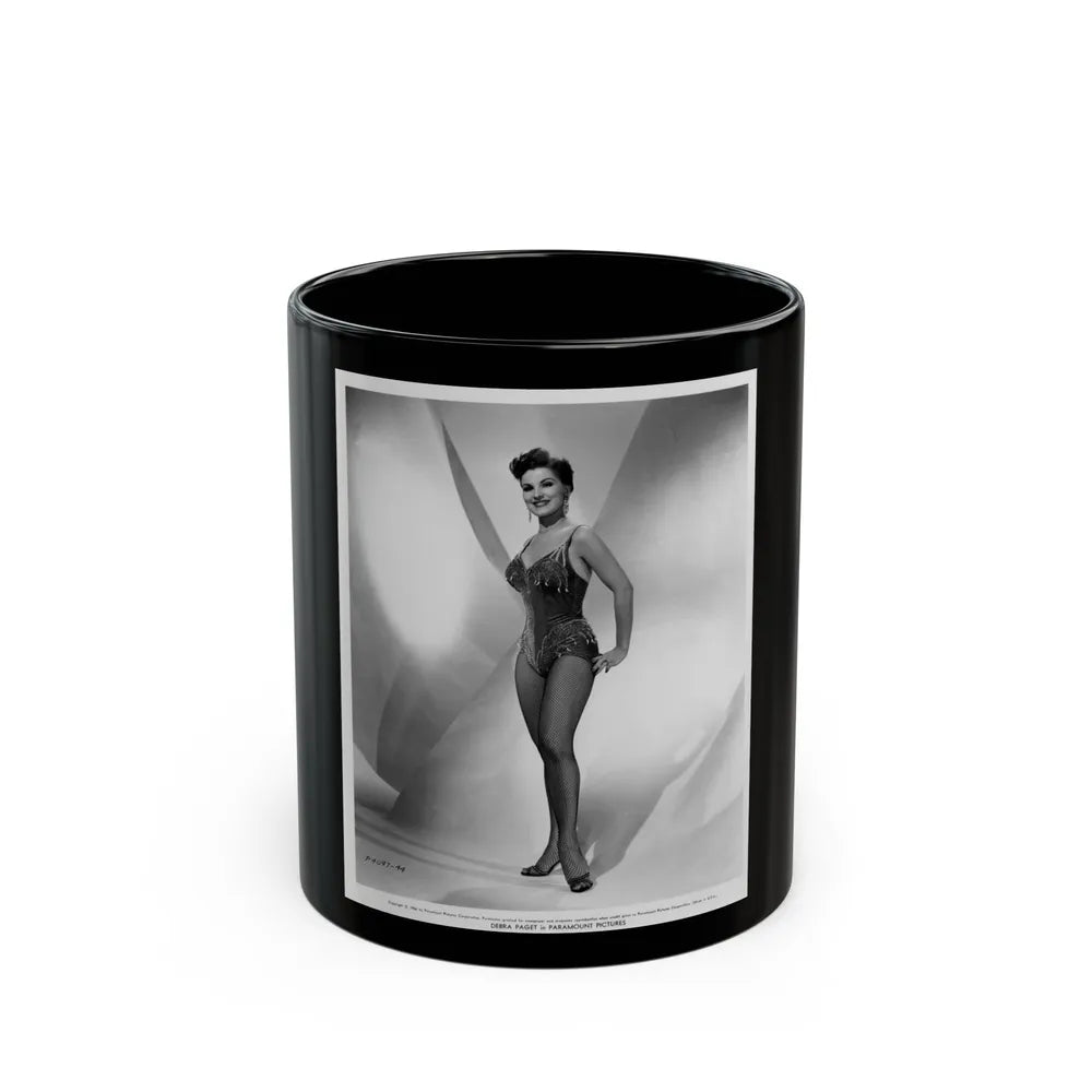 Debra Paget #350 (Vintage Female Icon) Black Coffee Mug-11oz-Go Mug Yourself