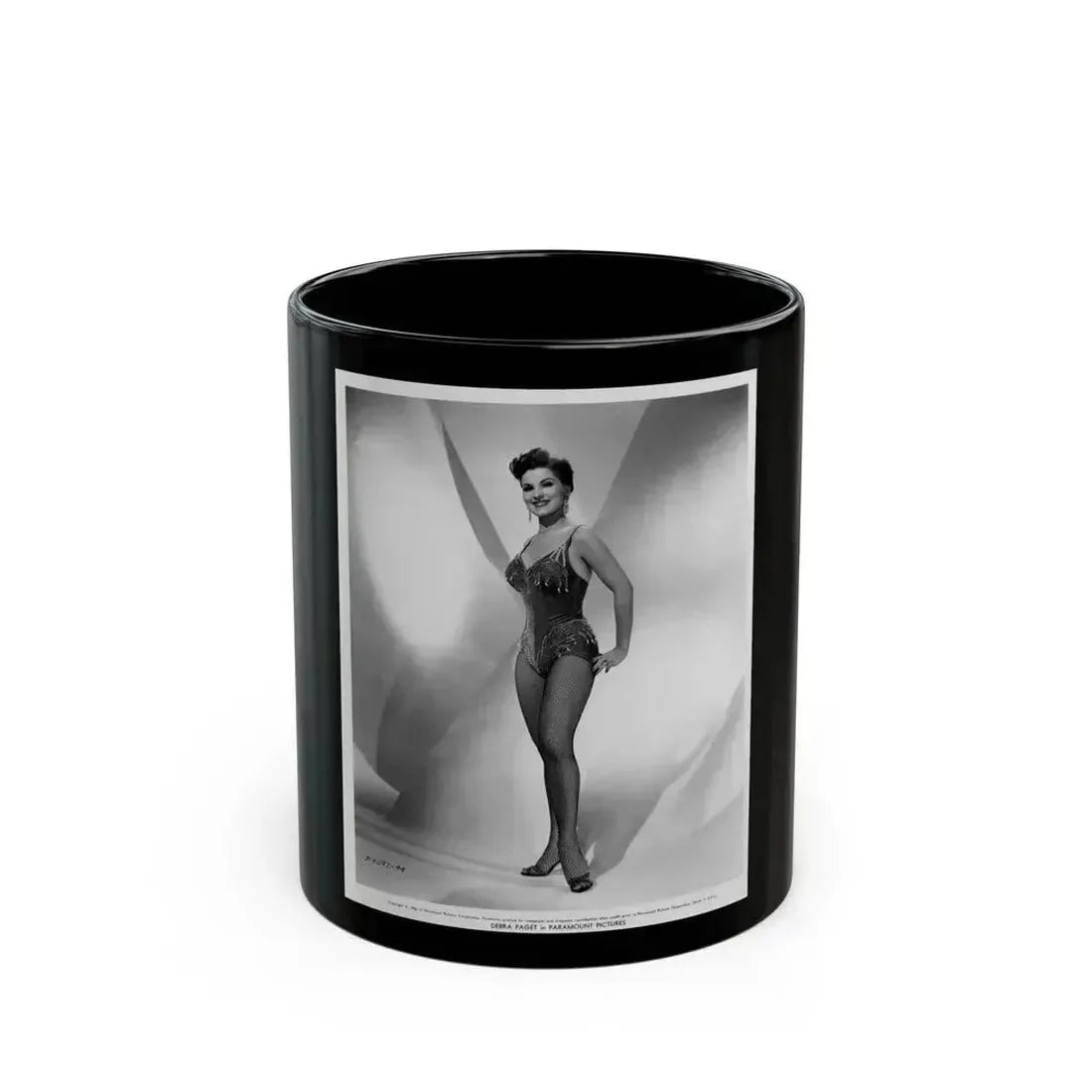 Debra Paget #350 (Vintage Female Icon) Black Coffee Mug 11oz - Go Mug Yourself