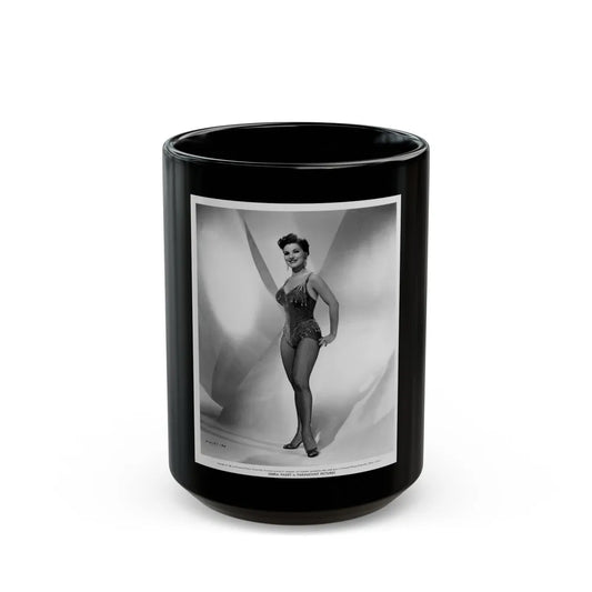 Debra Paget #350 (Vintage Female Icon) Black Coffee Mug-15oz-Go Mug Yourself