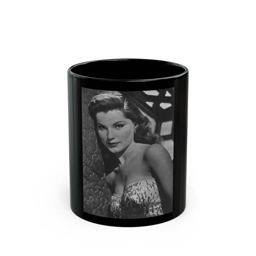 Debra Paget #357 (Vintage Female Icon) Black Coffee Mug-11oz-Go Mug Yourself