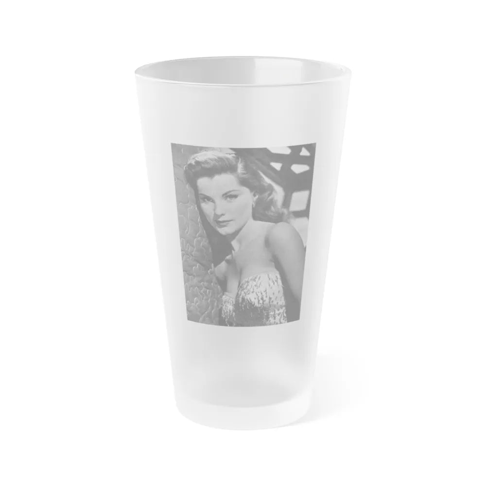 Debra Paget #357 (Vintage Female Icon) Frosted Pint Glass 16oz-16oz-Frosted-Go Mug Yourself