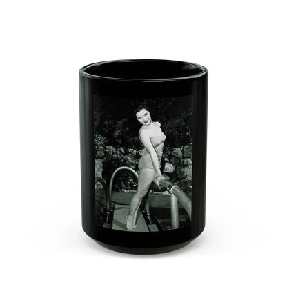 Debra Paget #359 (Vintage Female Icon) Black Coffee Mug 15oz - Go Mug Yourself