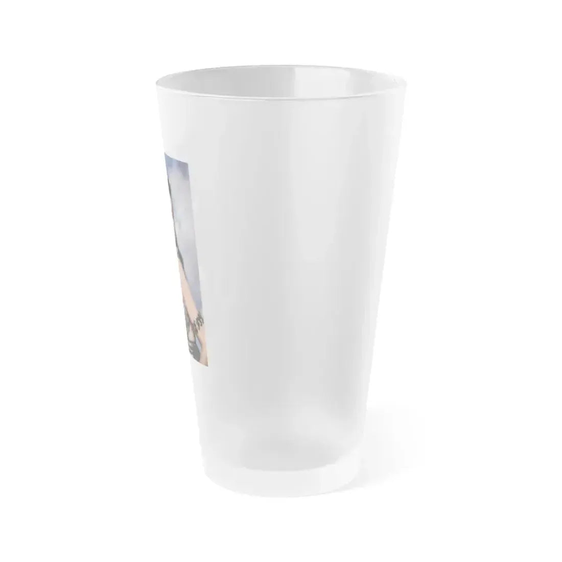 Debra Paget #36 1 (Vintage Female Icon) Frosted Pint Glass 16oz - Go Mug Yourself