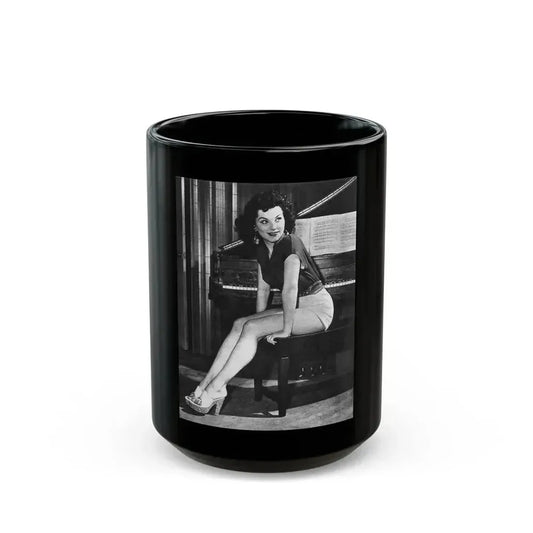 Debra Paget #363 (Vintage Female Icon) Black Coffee Mug 15oz - Go Mug Yourself