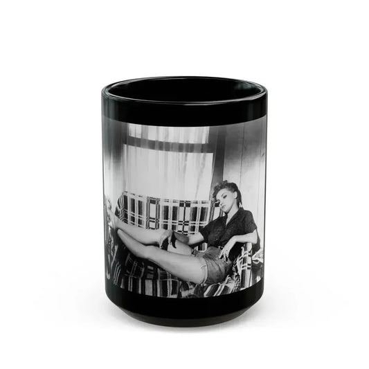 Debra Paget #366 (Vintage Female Icon) Black Coffee Mug 15oz - Go Mug Yourself
