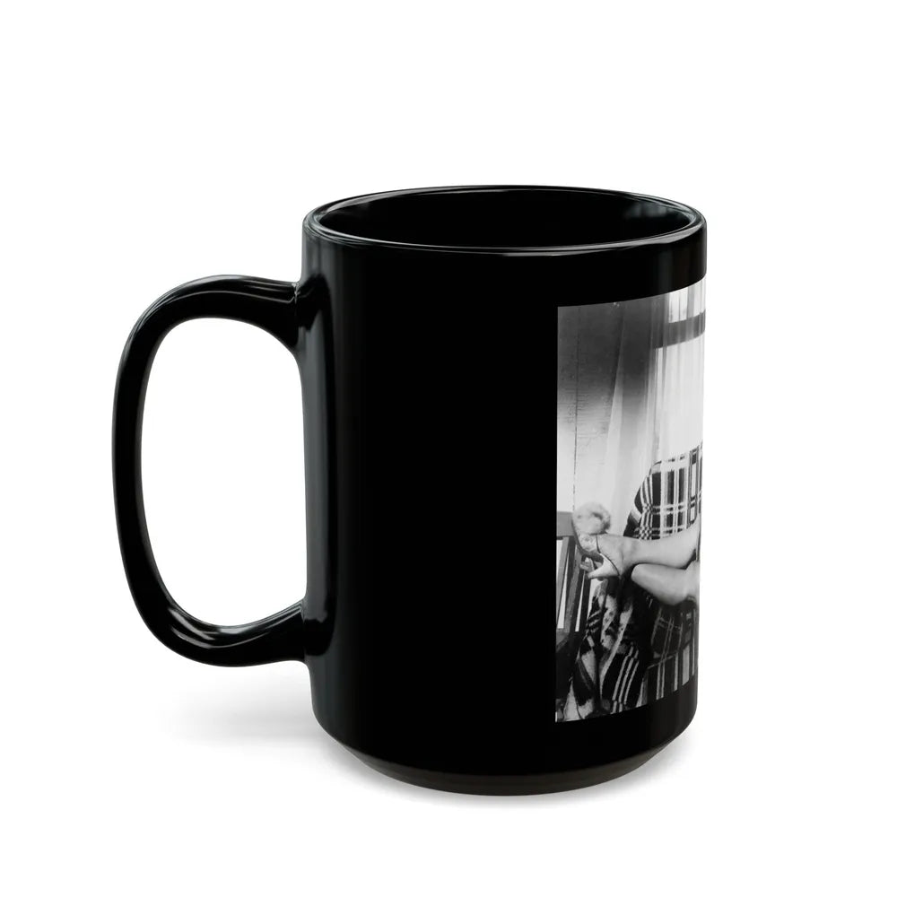 Debra Paget #366 (Vintage Female Icon) Black Coffee Mug-Go Mug Yourself