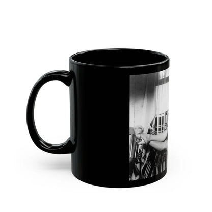 Debra Paget #366 (Vintage Female Icon) Black Coffee Mug-Go Mug Yourself