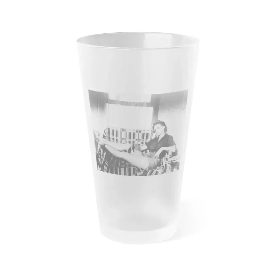 Debra Paget #366 (Vintage Female Icon) Frosted Pint Glass 16oz 16oz Frosted - Go Mug Yourself