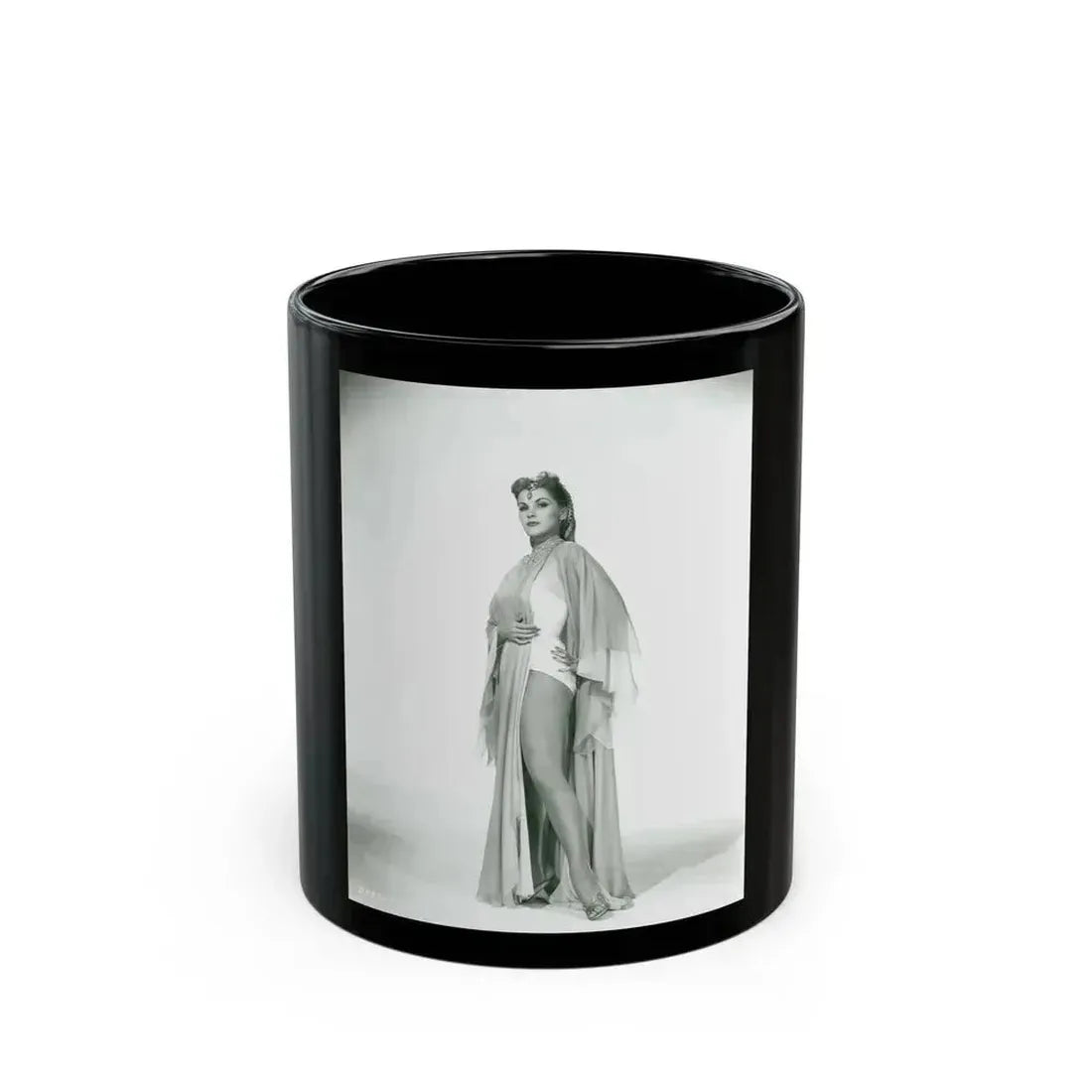 Debra Paget #367 (Vintage Female Icon) Black Coffee Mug 11oz - Go Mug Yourself