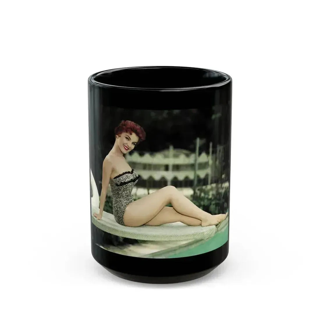 Debra Paget #370 1 (Vintage Female Icon) Black Coffee Mug 15oz - Go Mug Yourself