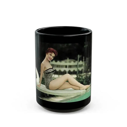 Debra Paget #370 1 (Vintage Female Icon) Black Coffee Mug 15oz - Go Mug Yourself