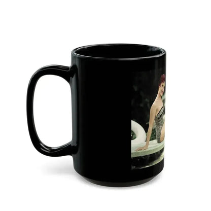 Debra Paget #370 1 (Vintage Female Icon) Black Coffee Mug - Go Mug Yourself