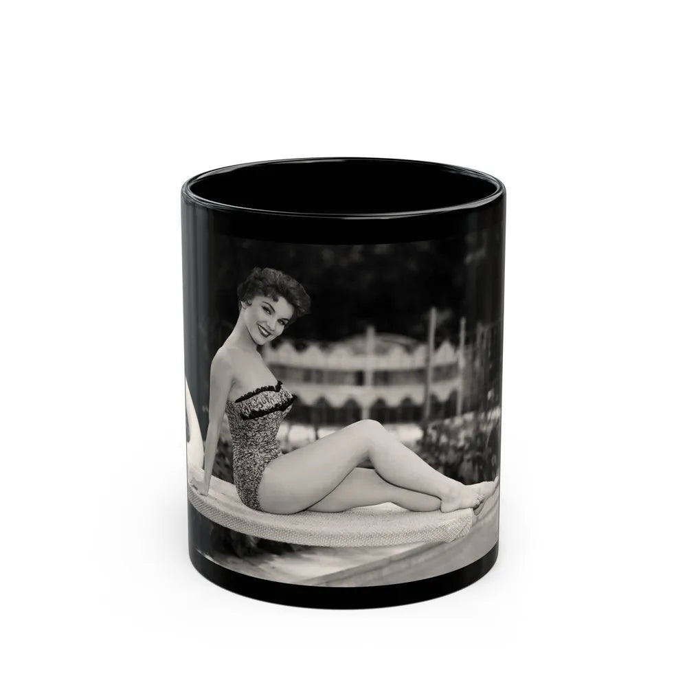 Debra Paget #370 (Vintage Female Icon) Black Coffee Mug-11oz-Go Mug Yourself