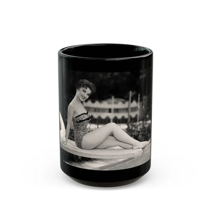 Debra Paget #370 (Vintage Female Icon) Black Coffee Mug-15oz-Go Mug Yourself