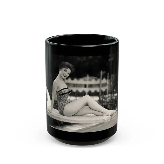 Debra Paget #370 (Vintage Female Icon) Black Coffee Mug 15oz - Go Mug Yourself