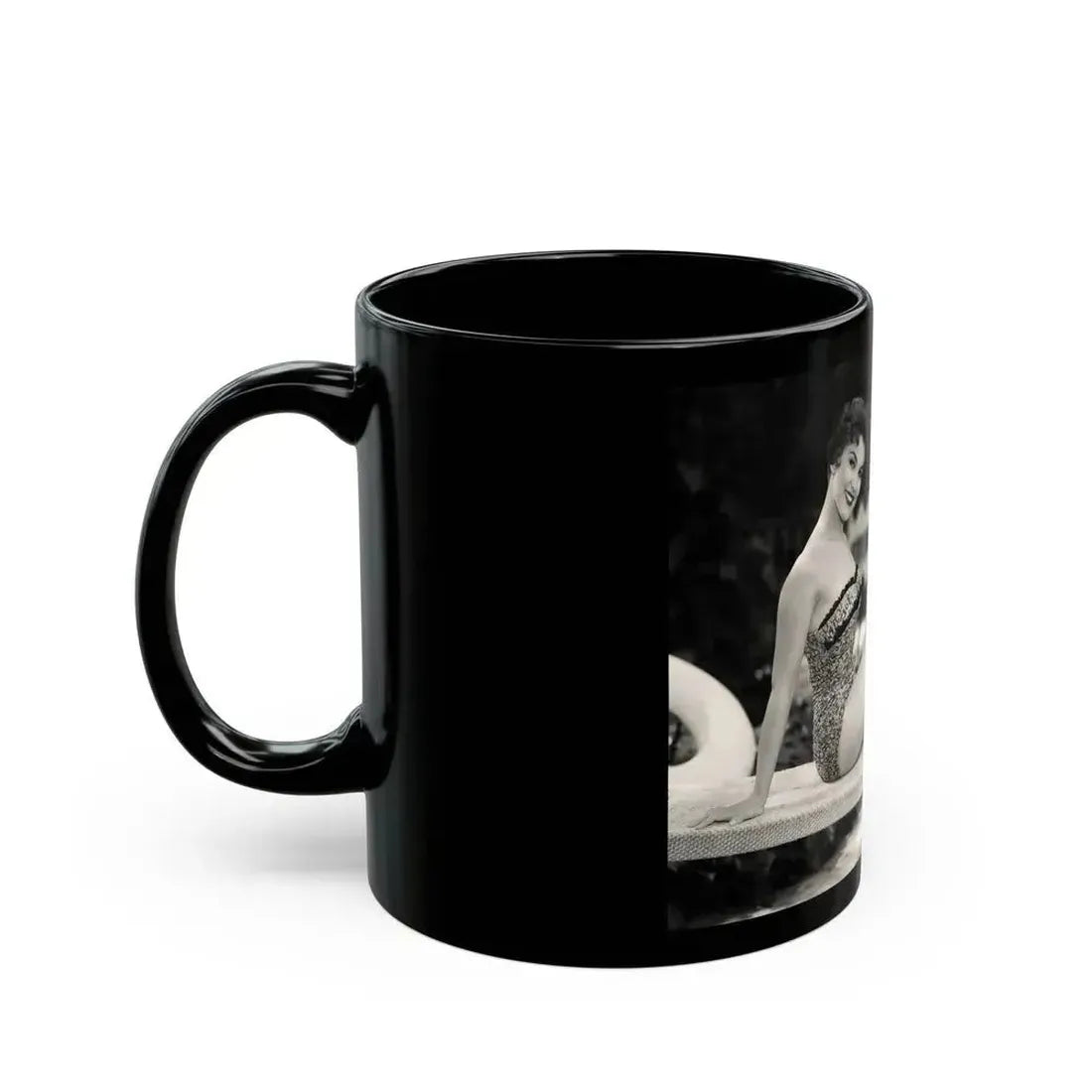 Debra Paget #370 (Vintage Female Icon) Black Coffee Mug - Go Mug Yourself