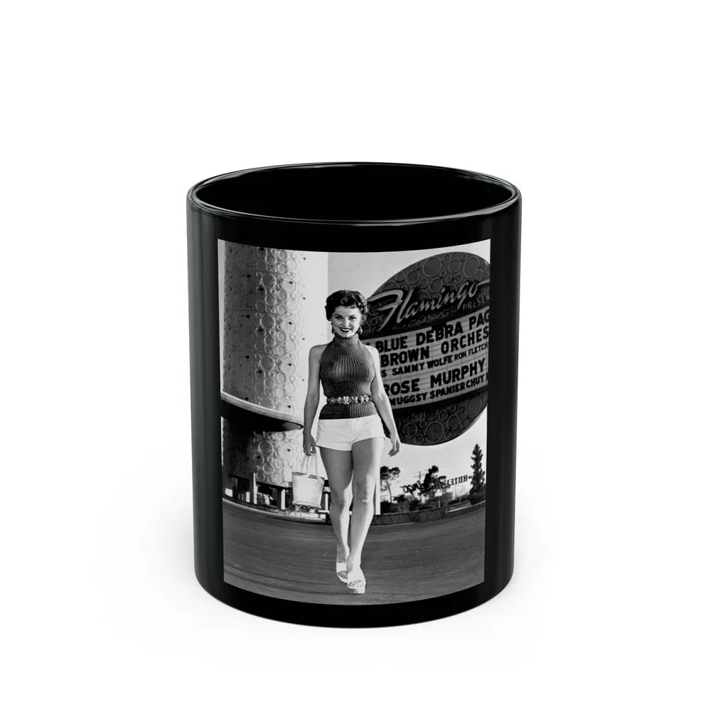 Debra Paget #371 (Vintage Female Icon) Black Coffee Mug-11oz-Go Mug Yourself