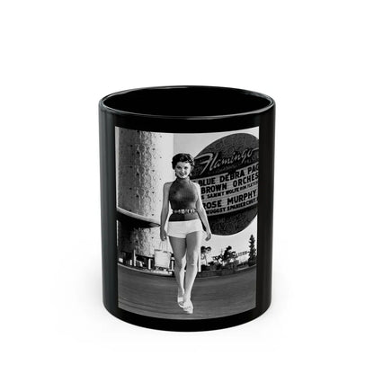 Debra Paget #371 (Vintage Female Icon) Black Coffee Mug-11oz-Go Mug Yourself