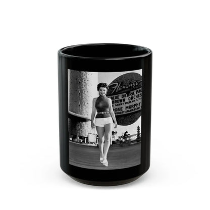 Debra Paget #371 (Vintage Female Icon) Black Coffee Mug-15oz-Go Mug Yourself