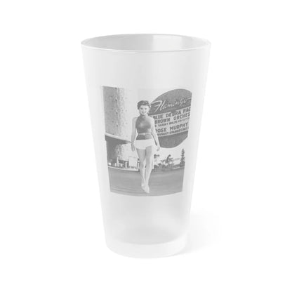 Debra Paget #371 (Vintage Female Icon) Frosted Pint Glass 16oz-16oz-Frosted-Go Mug Yourself