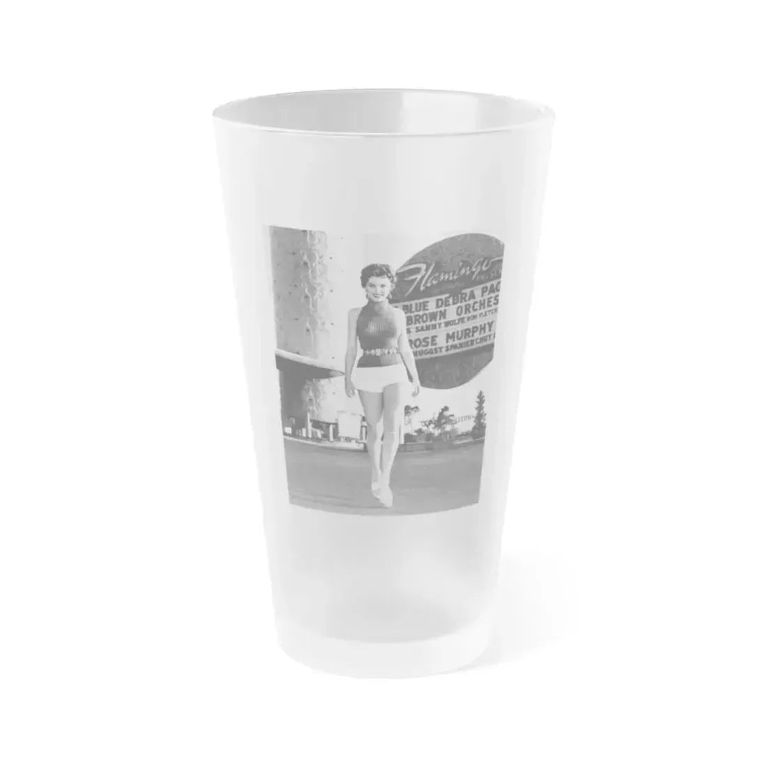 Debra Paget #371 (Vintage Female Icon) Frosted Pint Glass 16oz 16oz Frosted - Go Mug Yourself