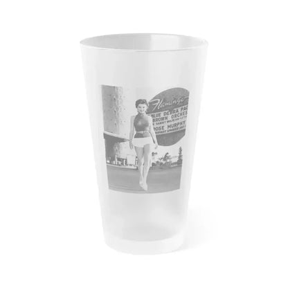 Debra Paget #371 (Vintage Female Icon) Frosted Pint Glass 16oz 16oz Frosted - Go Mug Yourself