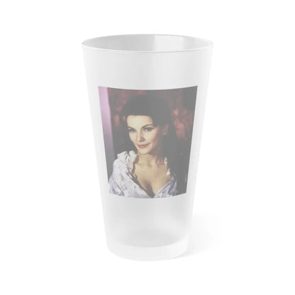 Debra Paget #374 (Vintage Female Icon) Frosted Pint Glass 16oz-16oz-Frosted-Go Mug Yourself