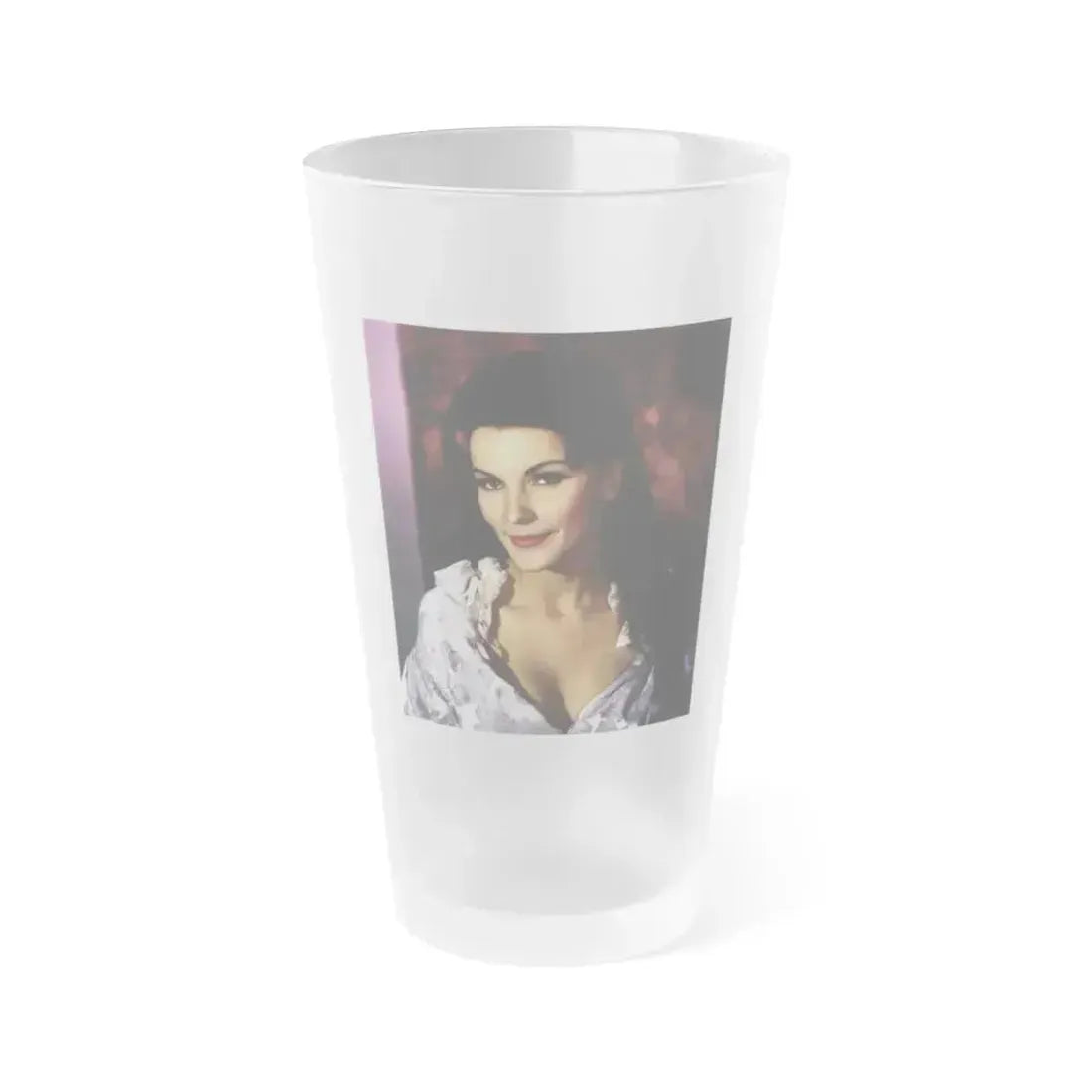 Debra Paget #374 (Vintage Female Icon) Frosted Pint Glass 16oz 16oz Frosted - Go Mug Yourself